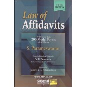 Universal's Law of Affidavits with More than 200 Model Form of Affidavits [HB] by S. Parameswaran, S. K. Sarvaria